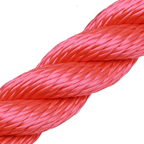 Handlaufseil/Absperrseile - 30mm -Soft Touch - 4fach geschlagen Farbe: rot - 4 Meter von HAMBURGER TAUWERK-FABRIK EST. 1901