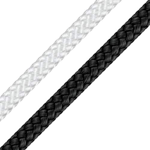 Jalousettenschnur Zugschnur 100 Meter Grau/Weiß/Schwarz 0.8mm bis 3.5mm (Schwarz, 1.5mm) von Unbekannt