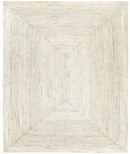 HAMID - Jute Teppich Elfenbein, Alhambra Teppich Handgefertigt Jute 100% Naturfaser de Jute, Wohnzimmer, Esszimmer, Schlafzimmer, Flurvorleger, Farbe Elfenbein, (250x300cm) von HAMID