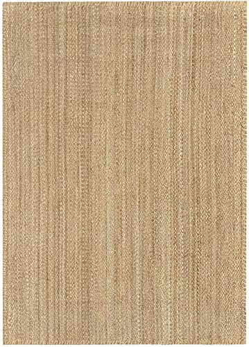 HAMID - Jute Teppich, Granada Teppich 100% Natürliche Jutefaser Handgewebt, Weicher Teppich und Hohe Festigkeit für Wohnzimmer, Esszimmer, Schlafzimmer, Flurteppich - Natürlich (230x160cm) von HAMID