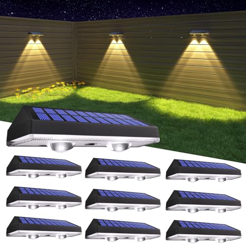 HAMLITE Solar lampen für Außen: GartenGartenleuchten Solar mit 3 Farbtemperaturen - IP65 Wasserdichte Super Hell Solarlampen für Außen für Terrasse Garten Stufen Treppen Zäune - 10 Stücke von HAMLITE
