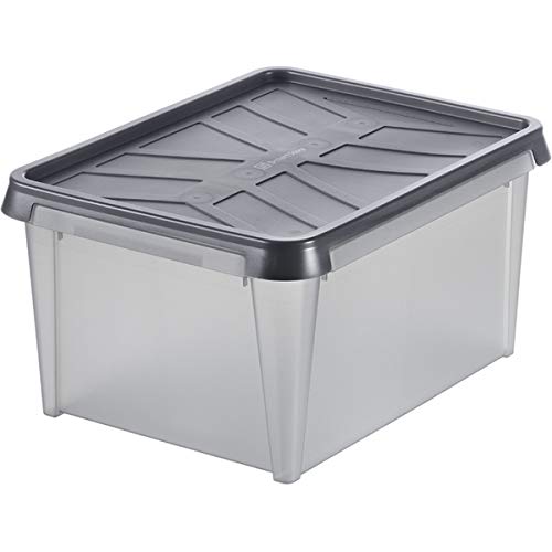 Hammarplast 6X SmartStore Dry 31 Aufbewahrungsbox wasserdicht, 33 Liter, 500 x 400 x 260 mm - anthrazit von Hammarplast