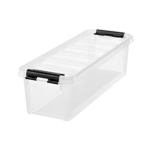 8 x HAMMARPLAST SmartStore Box Classic 4-3,5 Liter - 380 x 140 x 110 mm - transparent von Hammarplast