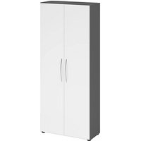 HAMMERBACHER Aktenschrank 4100, V4100/G/W/BM grafit, weiß 4 Fachböden 80,0 x 34,6 x 188,0 cm HAMMERBACHER Aktenschrank 4100, V4100/G/W/BM grafit, weiß 4 Fachböden 80,0 x 34,6 x 188,0 cm von HAMMERBACHER