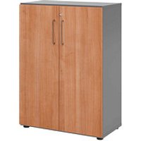 HAMMERBACHER Aktenschrank 938T3, V938T3/G/N/BS grafit, nussbaum 2 Fachböden 80,0 x 42,0 x 110,0 cm von HAMMERBACHER