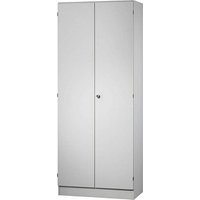 HAMMERBACHER Aktenschrank Haziender, V6100/5/5/SG lichtgrau 4 Fachböden 80,0 x 42,0 x 200,4 cm von HAMMERBACHER