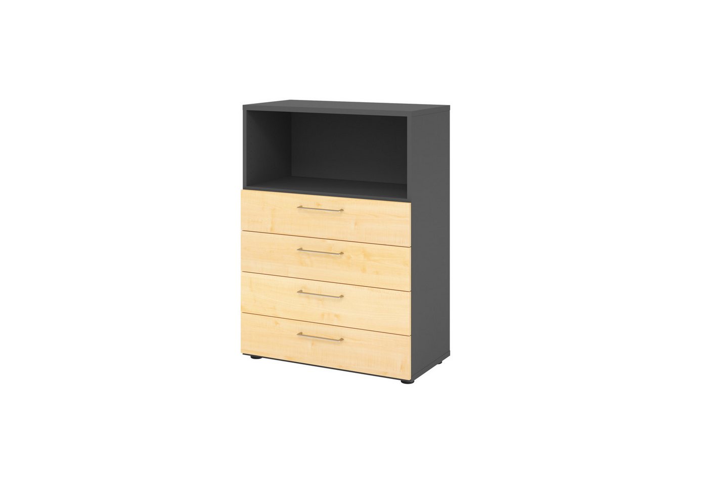 HAMMERBACHER Aktenschrank Regal 3OH 4 Schübe graphit/Ahorn HAMMERBACHER Aktenschrank Regal 3OH 4 Schübe graphit/Ahorn von HAMMERBACHER