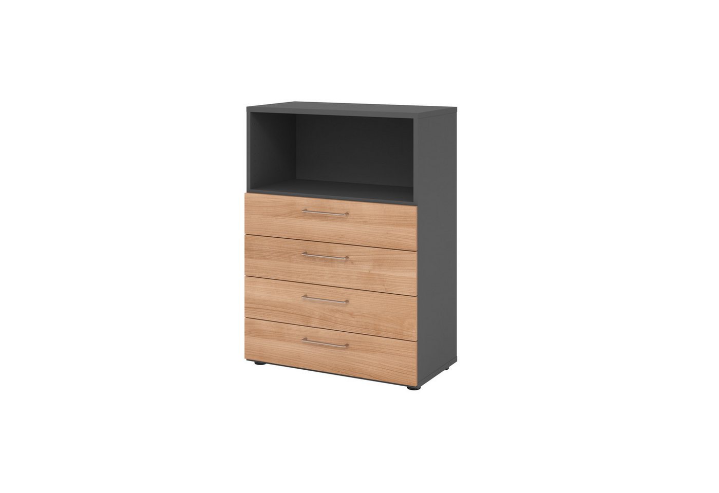 HAMMERBACHER Aktenschrank Regal 3OH 4 Schübe graphit/Nussbaum HAMMERBACHER Aktenschrank Regal 3OH 4 Schübe graphit/Nussbaum von HAMMERBACHER
