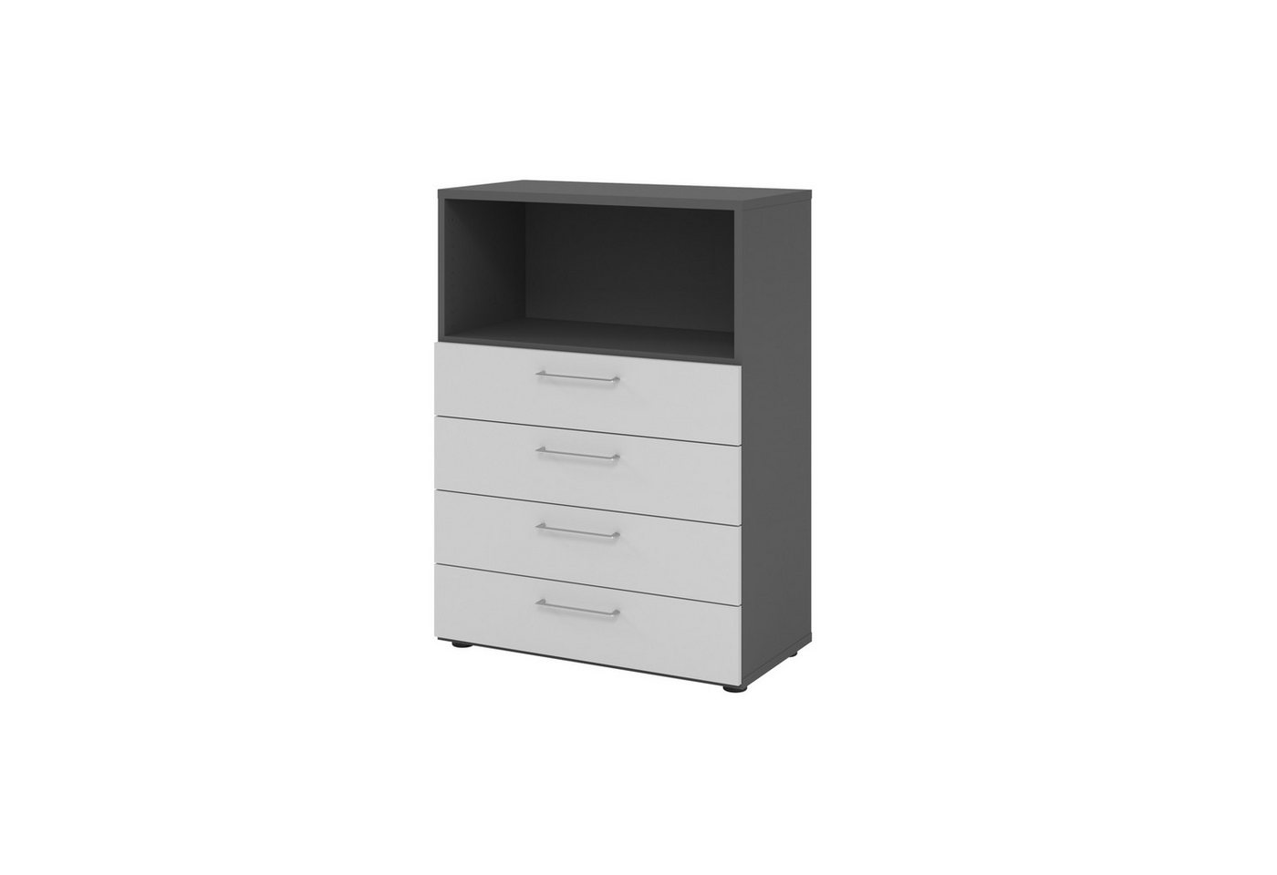 HAMMERBACHER Aktenschrank Regal 3OH 4 Schübe graphit/grau HAMMERBACHER Aktenschrank Regal 3OH 4 Schübe graphit/grau von HAMMERBACHER