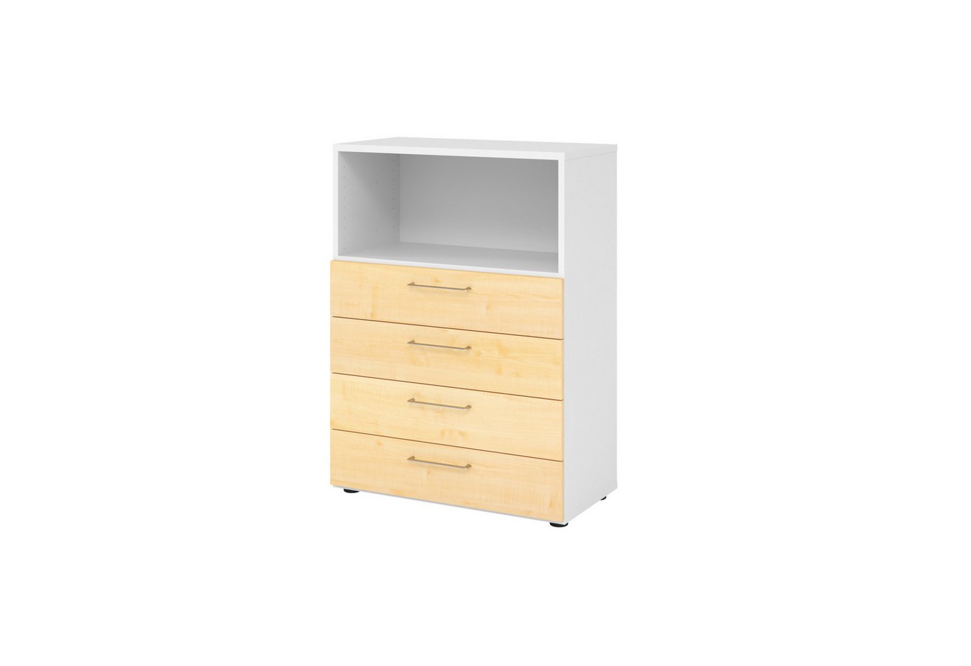 HAMMERBACHER Aktenschrank Regal 3OH 4 Schübe weiß/Ahorn HAMMERBACHER Aktenschrank Regal 3OH 4 Schübe weiß/Ahorn von HAMMERBACHER