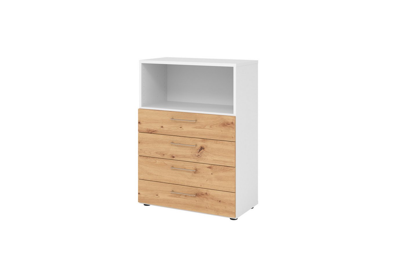 HAMMERBACHER Aktenschrank Regal 3OH 4 Schübe weiß/Asteiche HAMMERBACHER Aktenschrank Regal 3OH 4 Schübe weiß/Asteiche von HAMMERBACHER