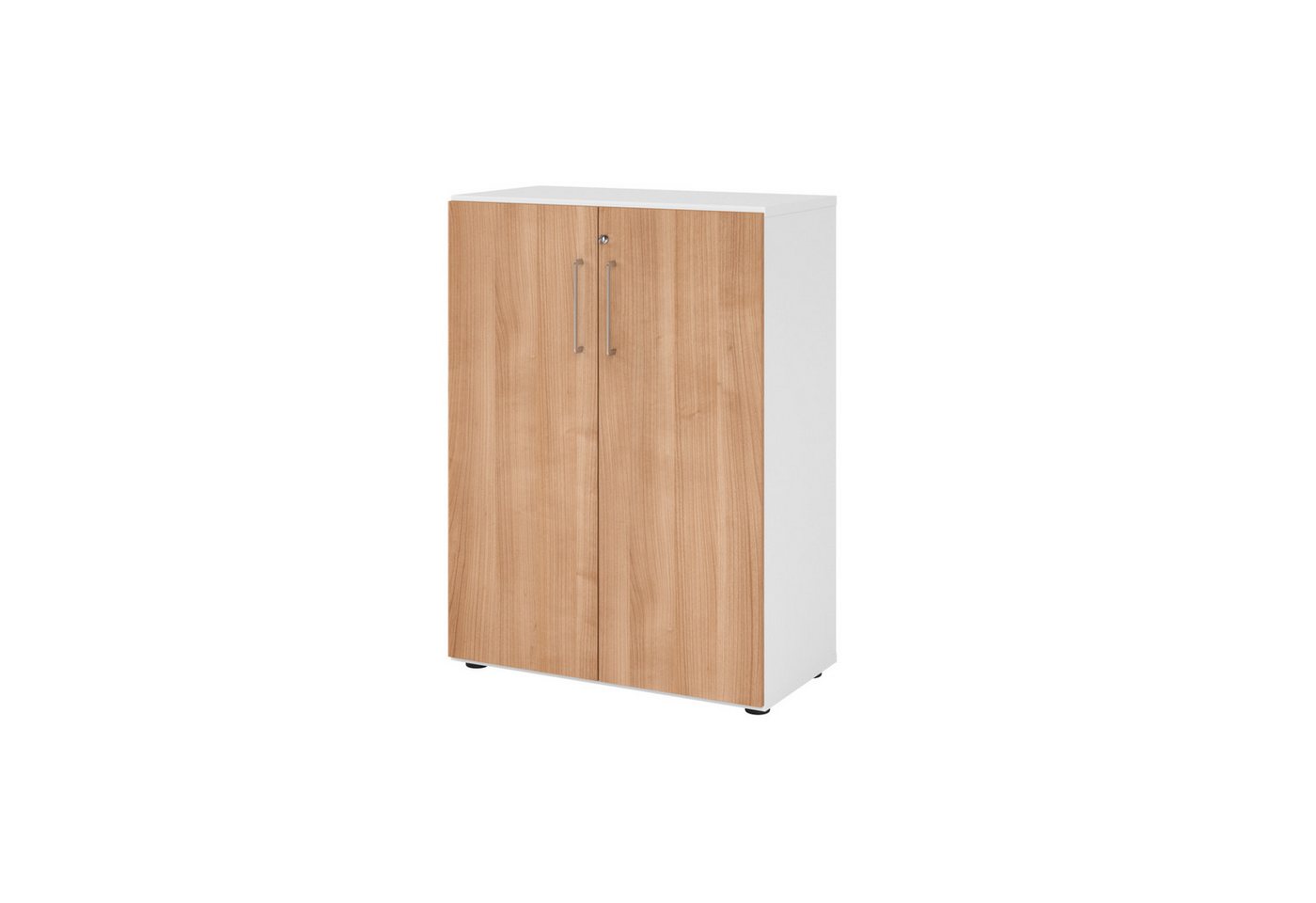HAMMERBACHER Aktenschrank Regal 3OH Türe weiß/Nussbaum HAMMERBACHER Aktenschrank Regal 3OH Türe weiß/Nussbaum von HAMMERBACHER