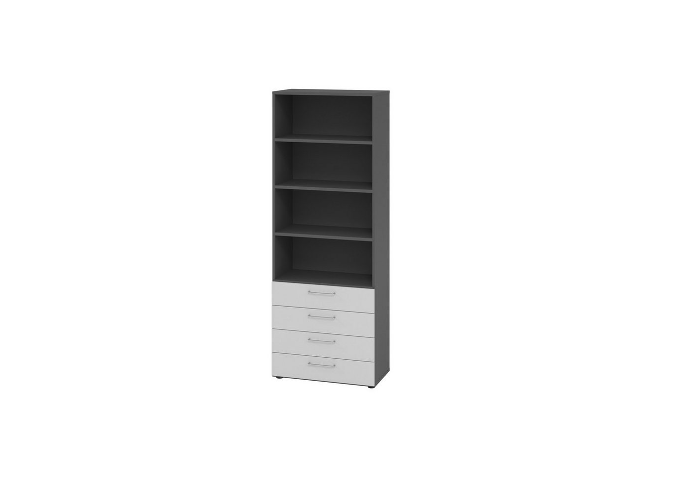 HAMMERBACHER Aktenschrank Regal 6OH 4 Schübe graphit/grau HAMMERBACHER Aktenschrank Regal 6OH 4 Schübe graphit/grau von HAMMERBACHER
