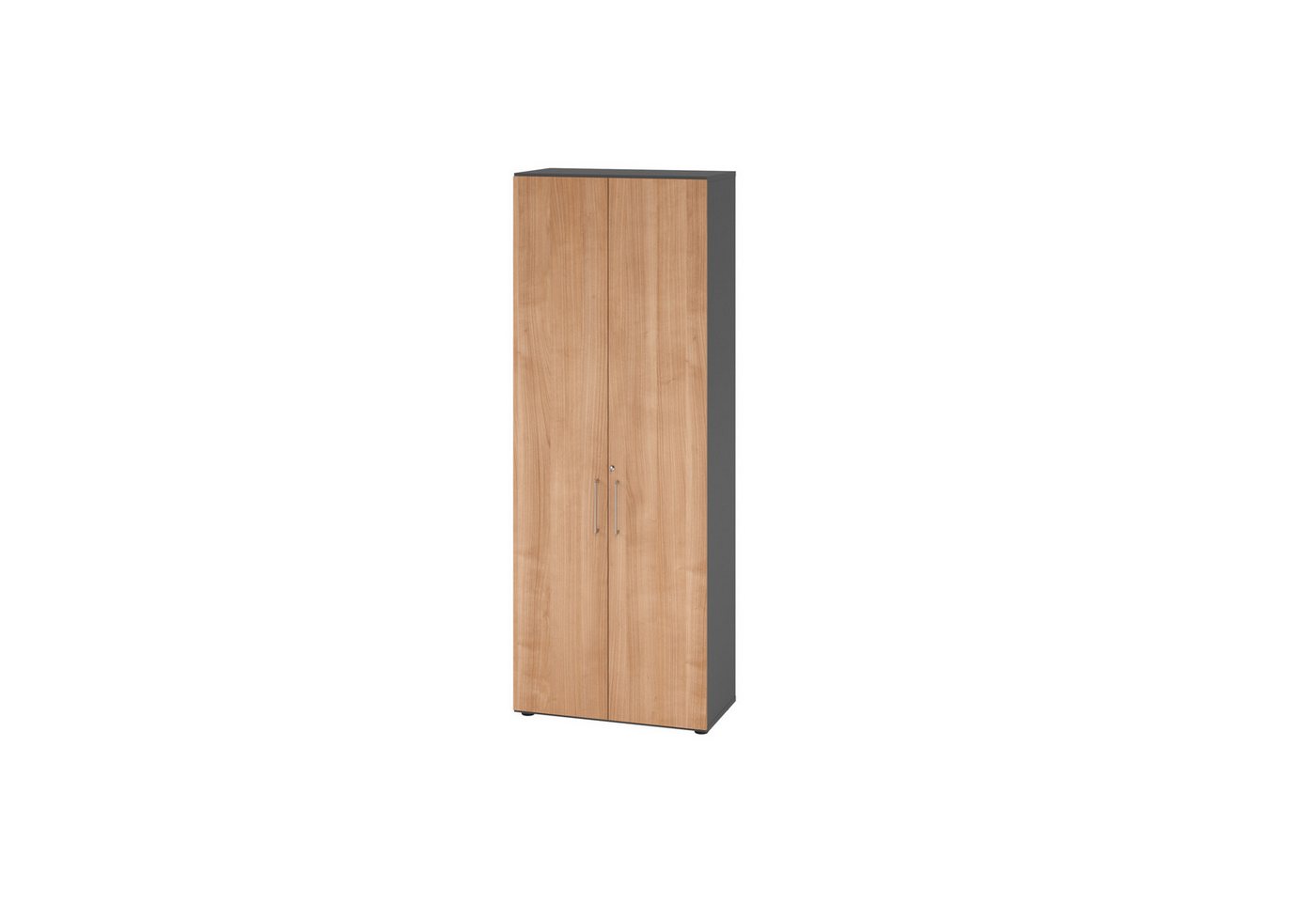 HAMMERBACHER Aktenschrank Regal 6OH Türen graphit/Nussbaum HAMMERBACHER Aktenschrank Regal 6OH Türen graphit/Nussbaum von HAMMERBACHER