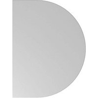 HAMMERBACHER Anbautisch höhenverstellbar Gradeo lichtgrau, silber halbrund 60,0 x 80,0 x 65,5 - 82,5 cm von HAMMERBACHER