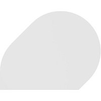 HAMMERBACHER Anbautisch höhenverstellbar RA81 weiß, grau Tropfenform 103,0 x 80,0 x 68,0 - 85,0 cm von HAMMERBACHER