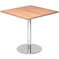 HAMMERBACHER Bistrotisch Holz nussbaum 80,0 x 80,0 x 74,5 cm von HAMMERBACHER