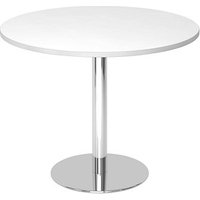 HAMMERBACHER Bistrotisch weiß 100,0 x 100,0 x 74,5 cm von HAMMERBACHER