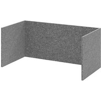 HAMMERBACHER FlexWall Akustikrückwand grau 74,8 x 37,3 x 32,8 cm von HAMMERBACHER