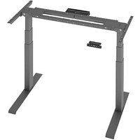 Flexbase 650 elektrisch höhenverstellbares Schreibtischgestell grafit ohne Tischplatte, T-Fuß-Gestell grau 112,8 - 172,8 x 73,0 cm von Flexbase