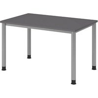 HAMMERBACHER HS12 höhenverstellbarer Schreibtisch grafit rechteckig, 4-Fuß-Gestell silber 120,0 x 80,0 cm HAMMERBACHER HS12 höhenverstellbarer Schreibtisch grafit rechteckig, 4-Fuß-Gestell silber 120,0 x 80,0 cm von HAMMERBACHER