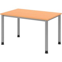 HAMMERBACHER HS12 höhenverstellbarer Schreibtisch buche rechteckig, 4-Fuß-Gestell silber 120,0 x 80,0 cm HAMMERBACHER HS12 höhenverstellbarer Schreibtisch buche rechteckig, 4-Fuß-Gestell silber 120,0 x 80,0 cm von HAMMERBACHER