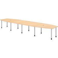 HAMMERBACHER Konferenztisch KT52C ahorn Tonnenform, Rundrohr silber, 520,0 x 85,0 - 130,0 x 72,0 - 74,0 cm HAMMERBACHER Konferenztisch KT52C ahorn Tonnenform, Rundrohr silber, 520,0 x 85,0 - 130,0 x 72,0 - 74,0 cm von HAMMERBACHER