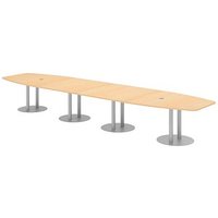 HAMMERBACHER Konferenztisch KT52S ahorn Tonnenform, Rundrohr silber, 520,0 x 85,0 - 130,0 x 74,0 cm HAMMERBACHER Konferenztisch KT52S ahorn Tonnenform, Rundrohr silber, 520,0 x 85,0 - 130,0 x 74,0 cm von HAMMERBACHER