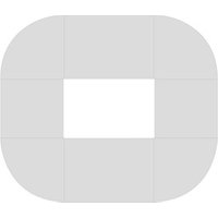 HAMMERBACHER Konferenztisch lichtgrau oval, Rundrohr chrom, 320,0 x 240,0 x 72,0 - 74,0 cm von HAMMERBACHER