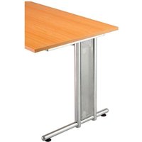 HAMMERBACHER Prokura Seitenblenden silber 12,5 x 61,5 cm von HAMMERBACHER