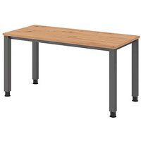 HAMMERBACHER QS614 Schreibtisch asteiche rechteckig, 4-Fuß-Gestell grau 140,0 x 67,2 cm HAMMERBACHER QS614 Schreibtisch asteiche rechteckig, 4-Fuß-Gestell grau 140,0 x 67,2 cm von HAMMERBACHER