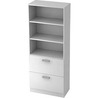 HAMMERBACHER Regalschrank Akandia, V7300/W/W/NU weiß 2 Fachböden 80,0 x 42,0 x 200,4 cm HAMMERBACHER Regalschrank Akandia, V7300/W/W/NU weiß 2 Fachböden 80,0 x 42,0 x 200,4 cm von HAMMERBACHER