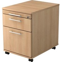 HAMMERBACHER Gradeo Rollcontainer eiche 3 Auszüge 42,8 x 58,0 x 59,0 cm von HAMMERBACHER