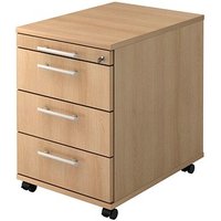 HAMMERBACHER AC30 Rollcontainer eiche 4 Auszüge 42,8 x 58,0 x 59,0 cm von HAMMERBACHER