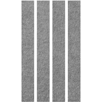 4 HAMMERBACHER Akustikpaneele Wand grau 4 x 25,0 x 200,0 cm von HAMMERBACHER