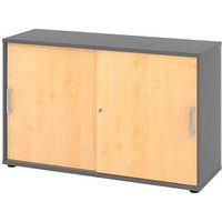 HAMMERBACHER Schiebetürenschrank 1752S, V1752S/G/3/CE ahorn, grafit 1 Fachboden 120,0 x 40,0 x 74,8 cm HAMMERBACHER Schiebetürenschrank 1752S, V1752S/G/3/CE ahorn, grafit 1 Fachboden 120,0 x 40,0 x 74,8 cm von HAMMERBACHER