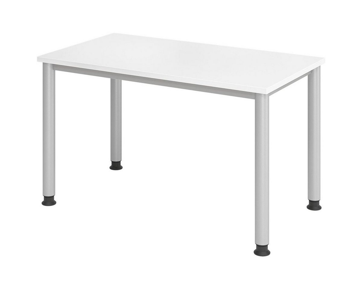 HAMMERBACHER Schreibtisch Home Office, höhenverstellbar bis 81 cm, Rundrohr-Gestell von HAMMERBACHER