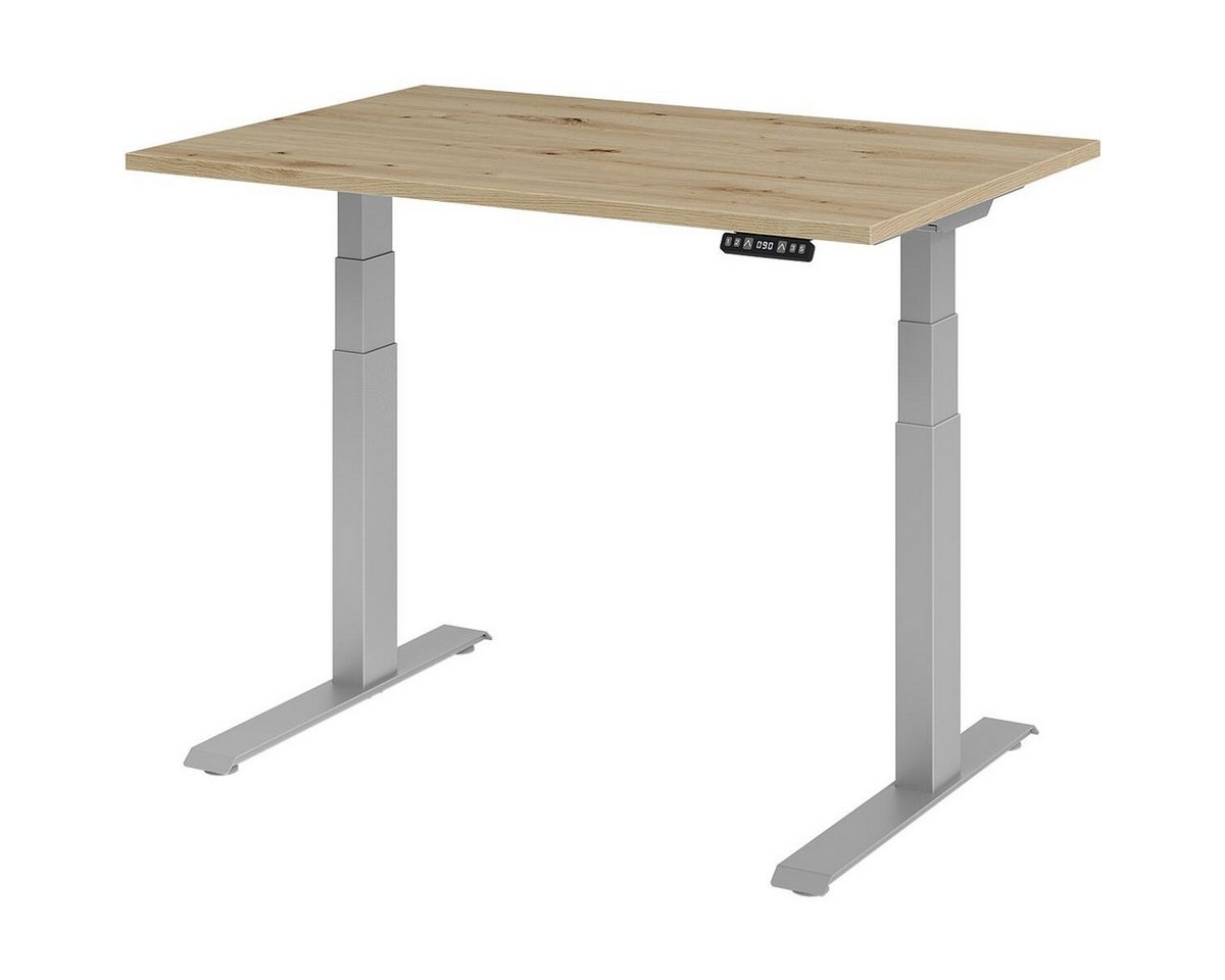 HAMMERBACHER Schreibtisch Upper Desk, rechteckig, C-Fuß, elektrisch höhenverstellbar 64-129 cm von HAMMERBACHER