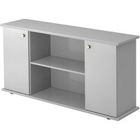 HAMMERBACHER Sideboard Gradeo, VSB2T/5/5/SG lichtgrau 166,1 x 44,8 x 84,0 cm von HAMMERBACHER