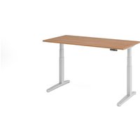 HAMMERBACHER elektrisch höhenverstellbarer Schreibtisch VXBHM16/N/SS nussbaum von HAMMERBACHER