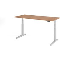 HAMMERBACHER elektrisch höhenverstellbarer Schreibtisch VXBHM19/N/SS nussbaum von HAMMERBACHER