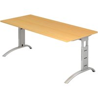HAMMERBACHER höhenverstellbarer Schreibtisch VFS19/6/S buche von HAMMERBACHER