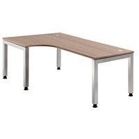 HAMMERBACHER VJS82/N/S höhenverstellbarer Schreibtisch 68 - 76 cm nussbaum / silber HAMMERBACHER VJS82/N/S höhenverstellbarer Schreibtisch 68 - 76 cm nussbaum / silber von HAMMERBACHER