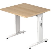 HAMMERBACHER höhenverstellbarer Schreibtisch VOS08/E/W eiche von HAMMERBACHER