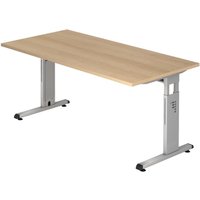 HAMMERBACHER höhenverstellbarer Schreibtisch VOS16/E/S eiche von HAMMERBACHER