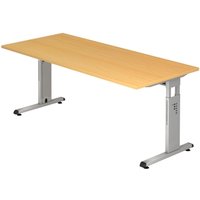 HAMMERBACHER höhenverstellbarer Schreibtisch VOS19/6/S buche von HAMMERBACHER
