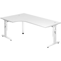 HAMMERBACHER VOS82/W/W höhenverstellbarer Schreibtisch 65 - 85 cm weiß / weiß von HAMMERBACHER