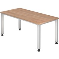 HAMMERBACHER höhenverstellbarer Schreibtisch VQS16/N/S nussbaum von HAMMERBACHER