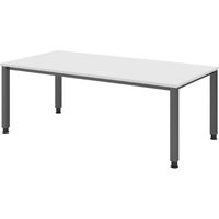 HAMMERBACHER höhenverstellbarer Schreibtisch VQS2E/W/G weiß von HAMMERBACHER