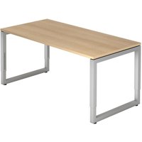 HAMMERBACHER höhenverstellbarer Schreibtisch VRS16/E/S eiche von HAMMERBACHER